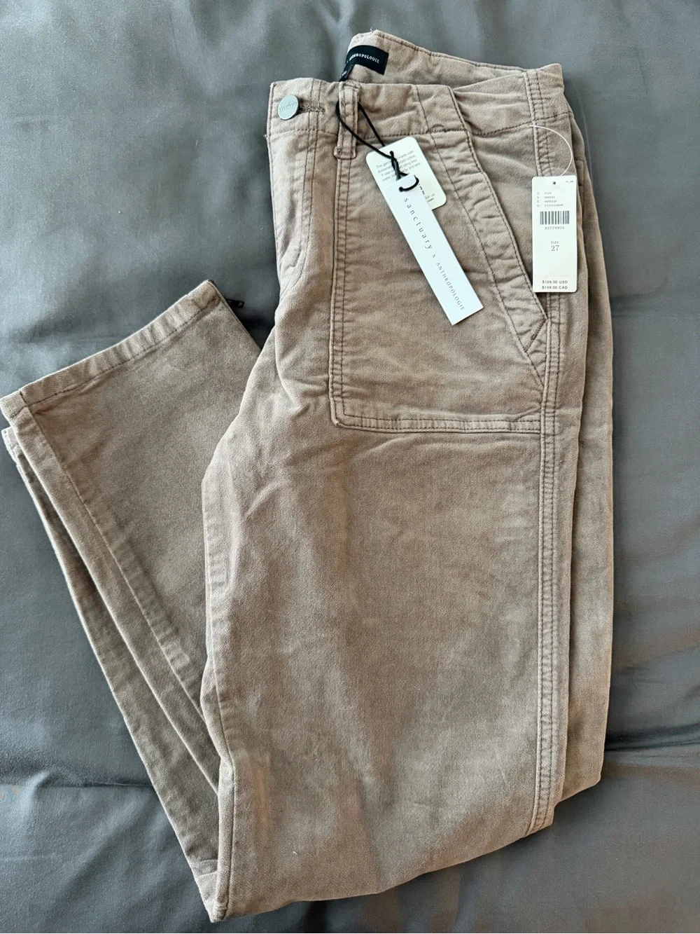 Sanctuary Straight-Leg Pants in Light Brown
